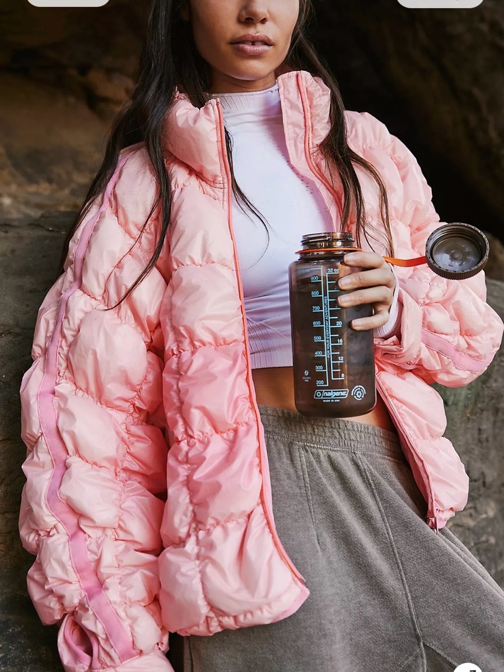 Free People Color Changing Scrunch Pippa Packable Puffer